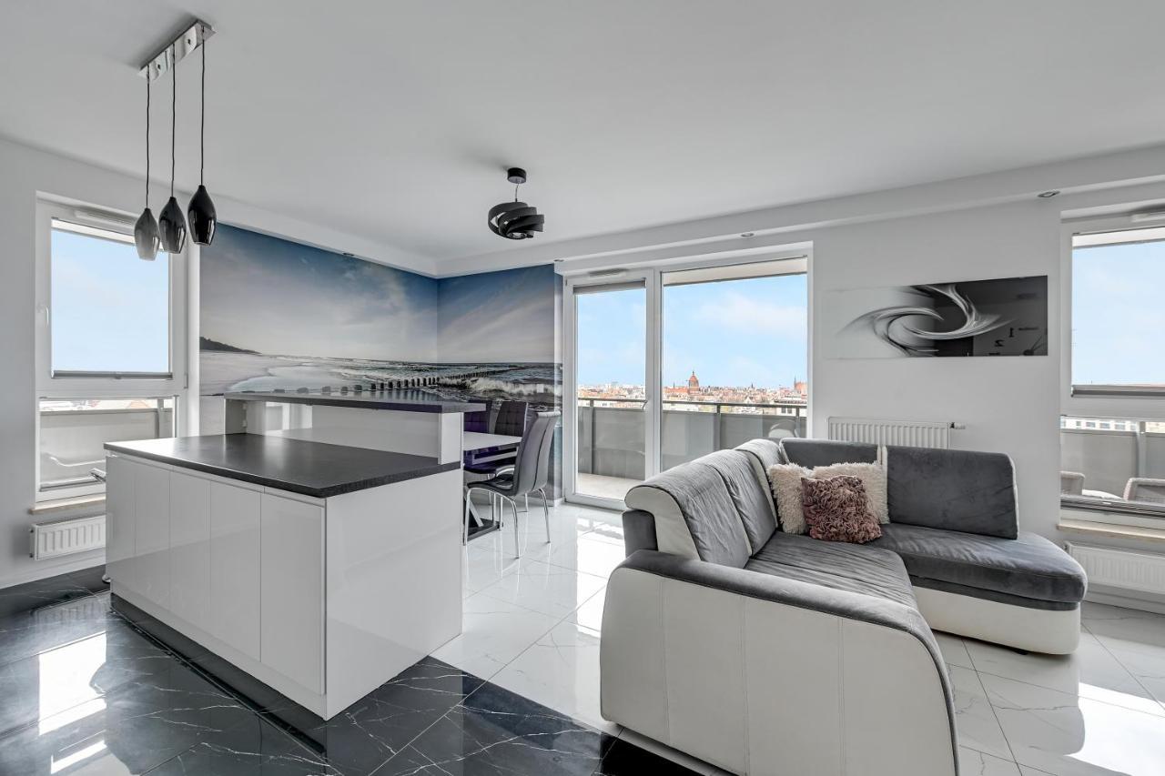 גדנסק Grand Apartments - Luxury Apartment On The 11Th Floor With A View Of The Old Town מראה חיצוני תמונה