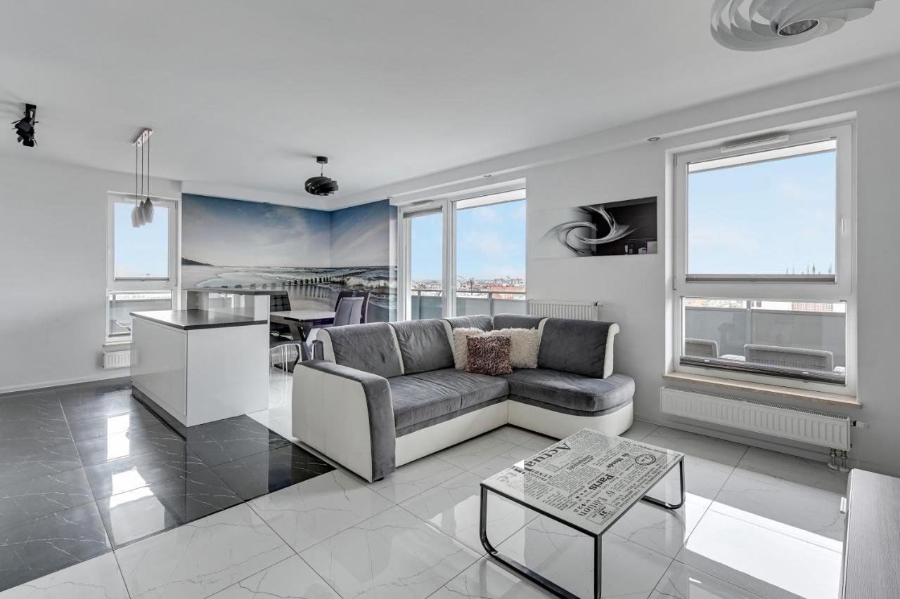 גדנסק Grand Apartments - Luxury Apartment On The 11Th Floor With A View Of The Old Town מראה חיצוני תמונה