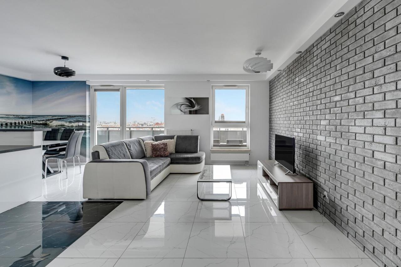 גדנסק Grand Apartments - Luxury Apartment On The 11Th Floor With A View Of The Old Town מראה חיצוני תמונה